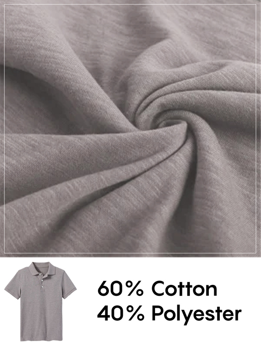 5-Pack School Uniform Tagless Polo Tshirt for Little Boys & Big Boys